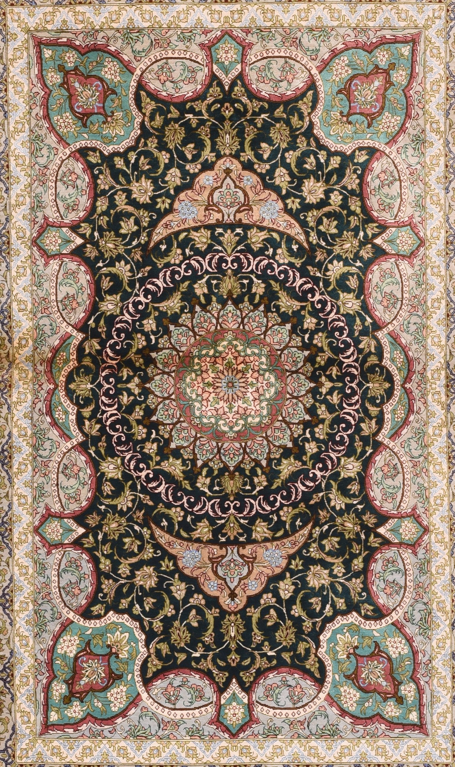 Excellent Qum Persian Area Rug