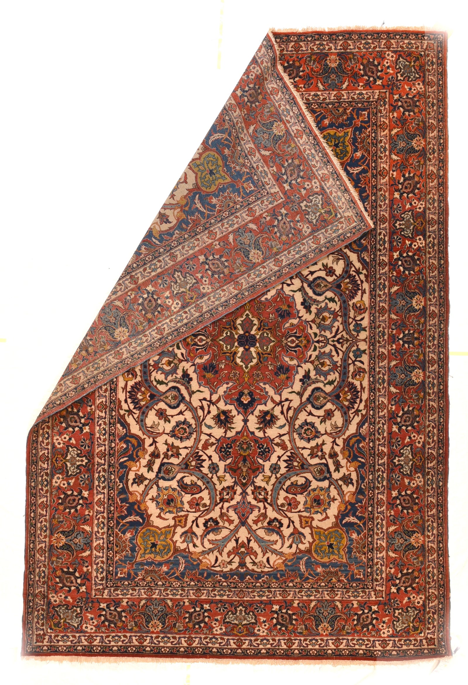 Antique Persian Isfahan Rug