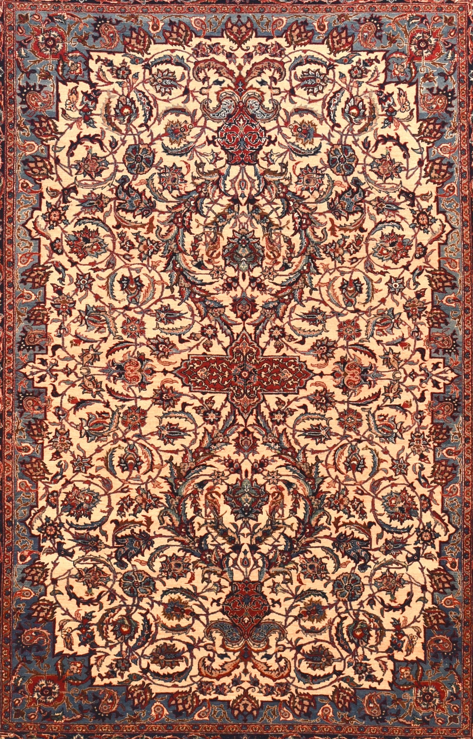Antique Persian Isfahan Rug