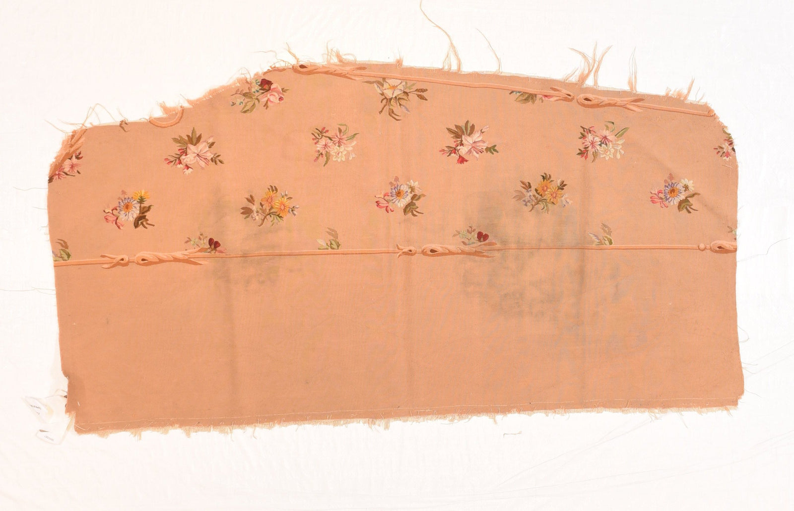 Antique Beige Aubusson French Tapestry Cover Seat Area Rug