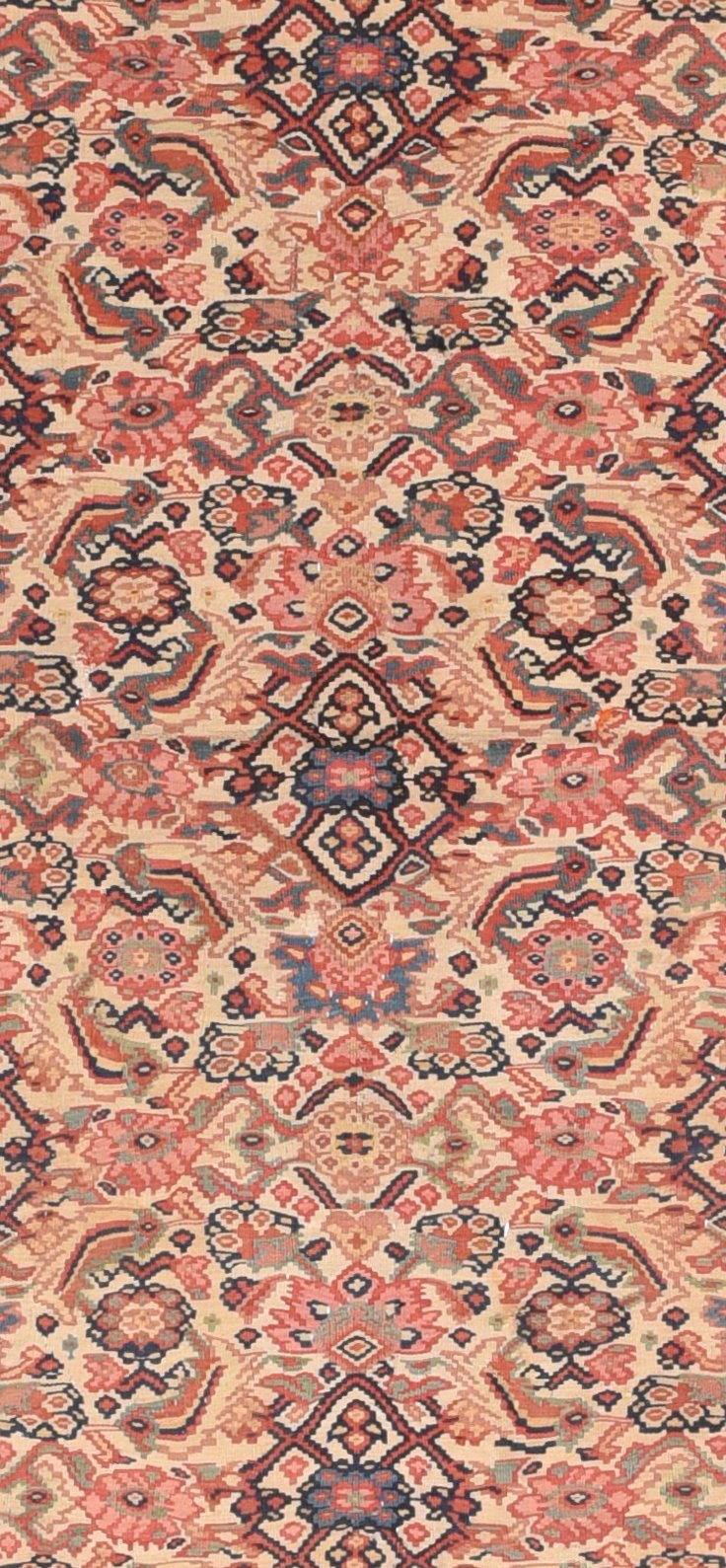 Antique Senneh Persian Klim Area Rug