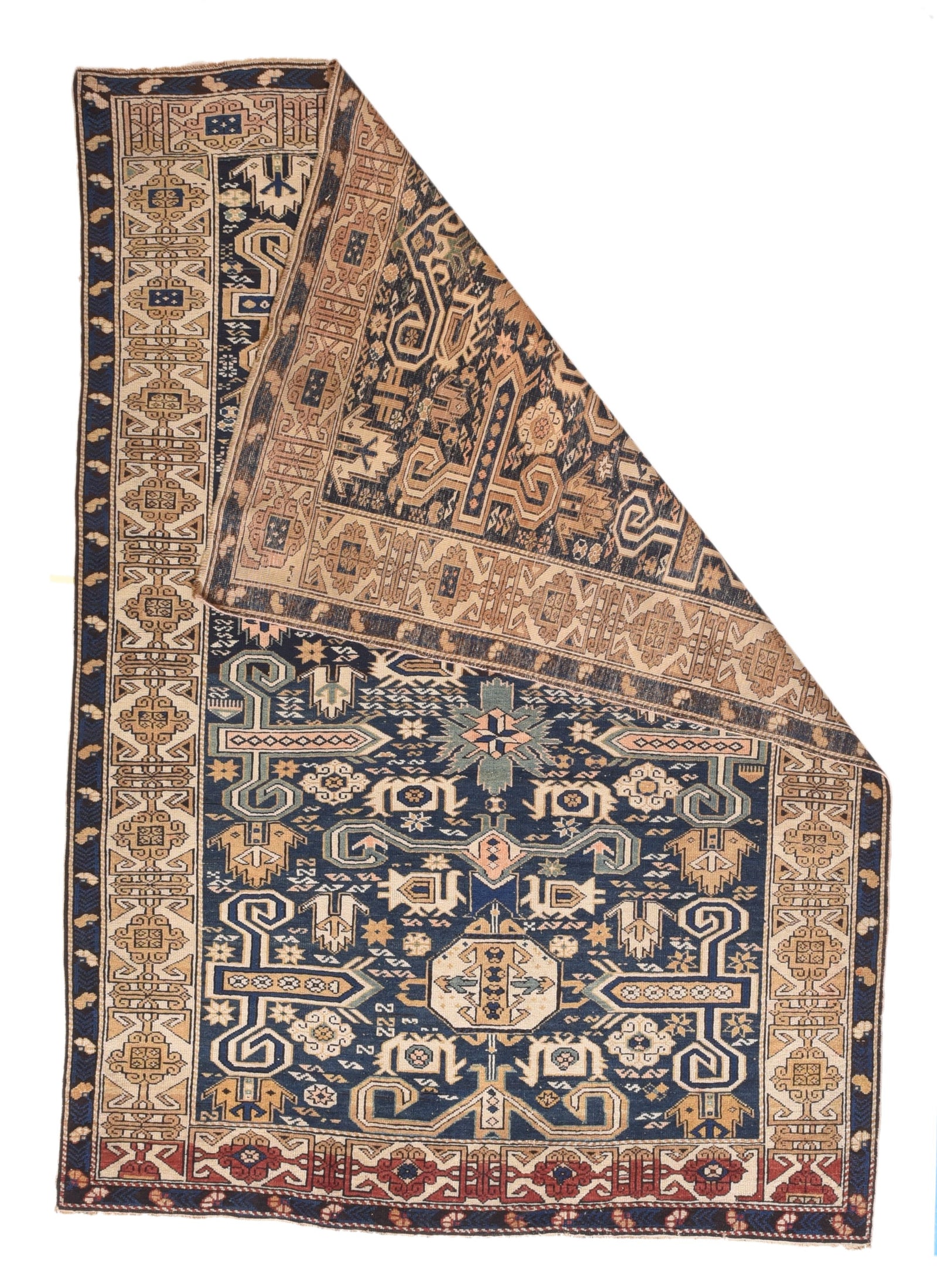 Antique Shirvan-Zeyhore Russian Area Rug