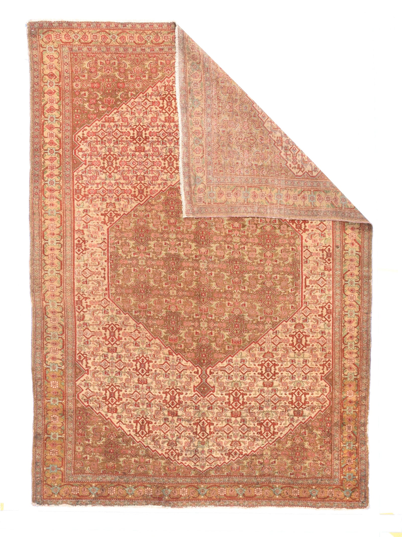 Antique Senneh Persian Area Rug