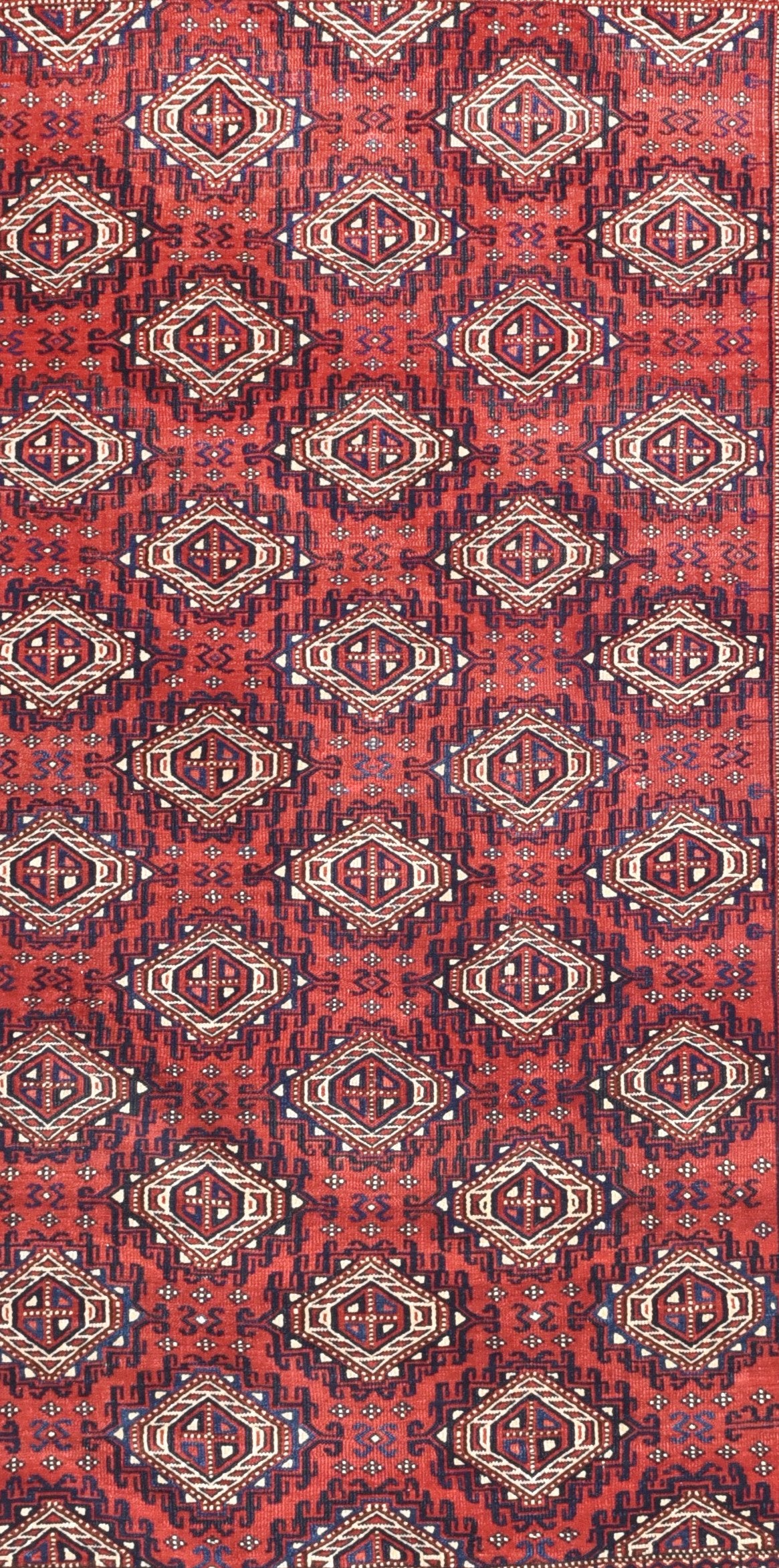 Antique Yomut ( Yomud ) Russain Turkemanstan Area Rug