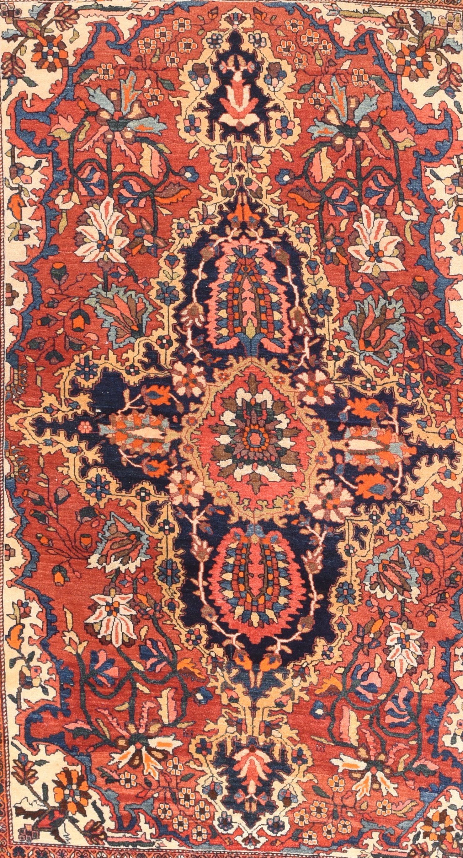 Antique Farahan Persian Area Rug
