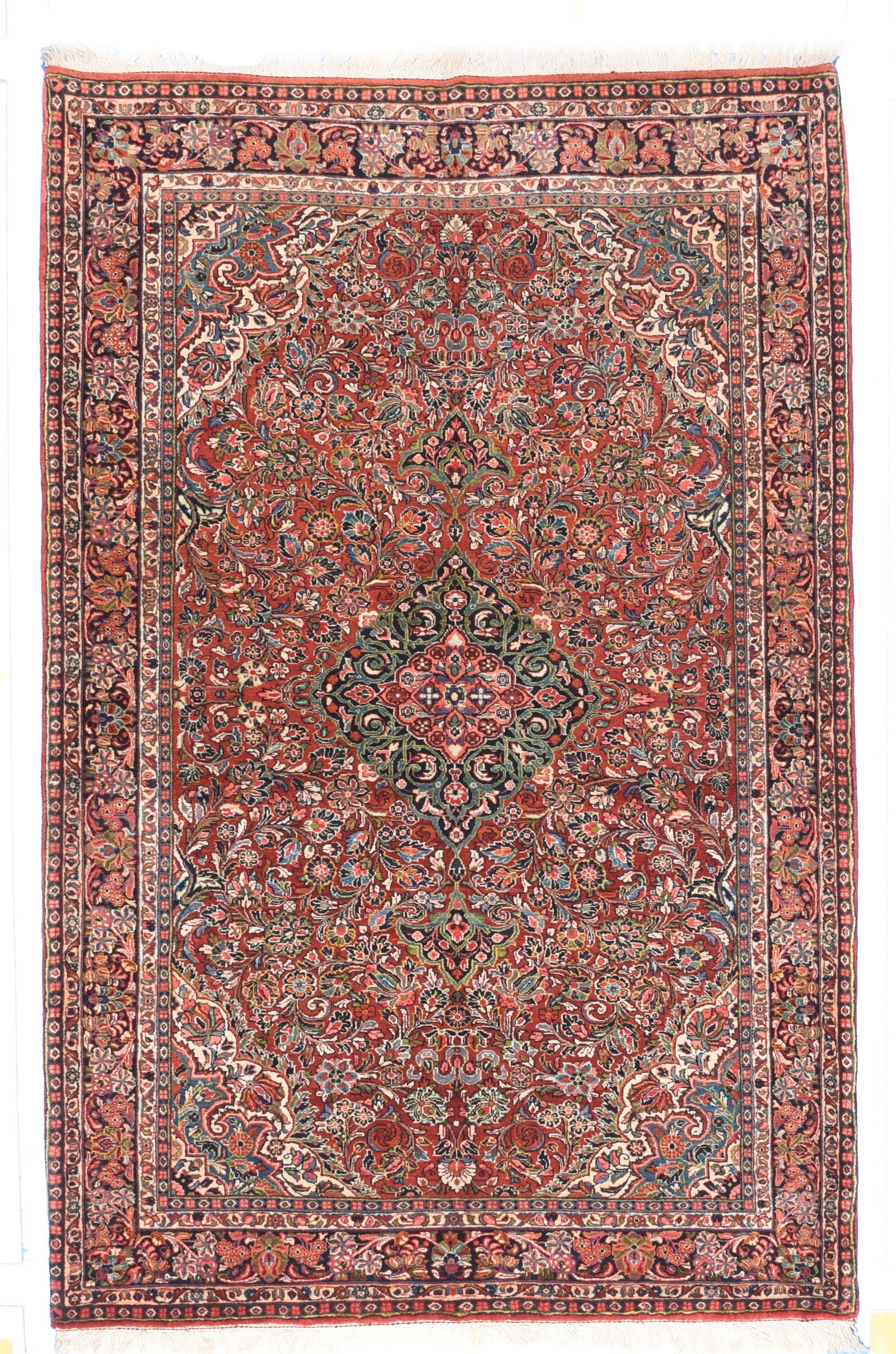 Antique Red Sarouk Persian Area Rug