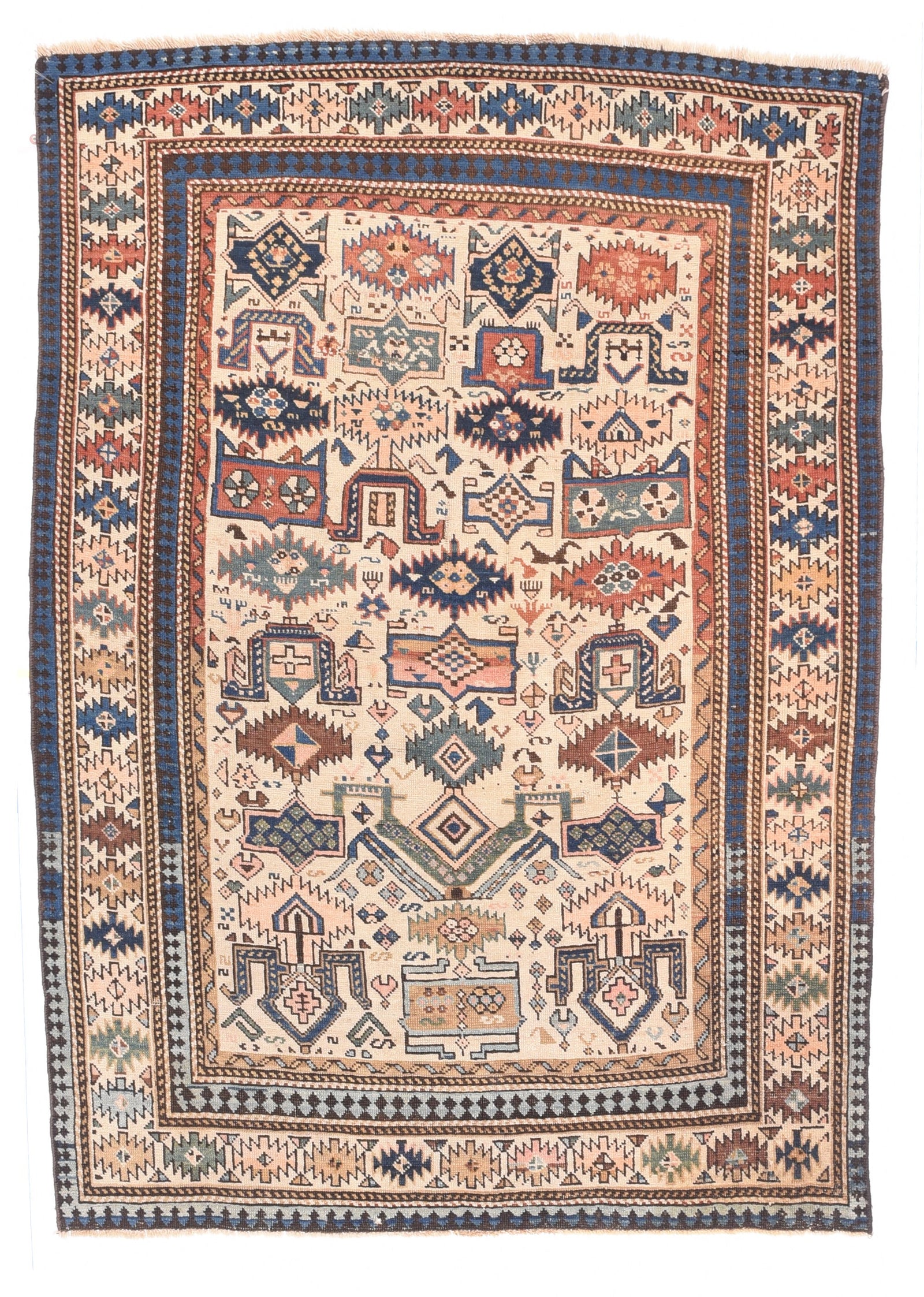 Antique Brown Zeikor Russain Area Rug