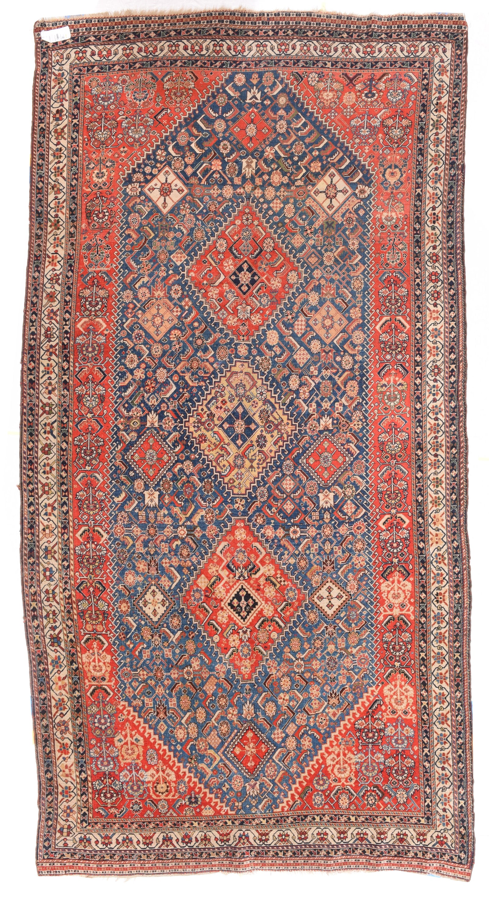 Antique Sky blue Ghashaie Persian Area Rug