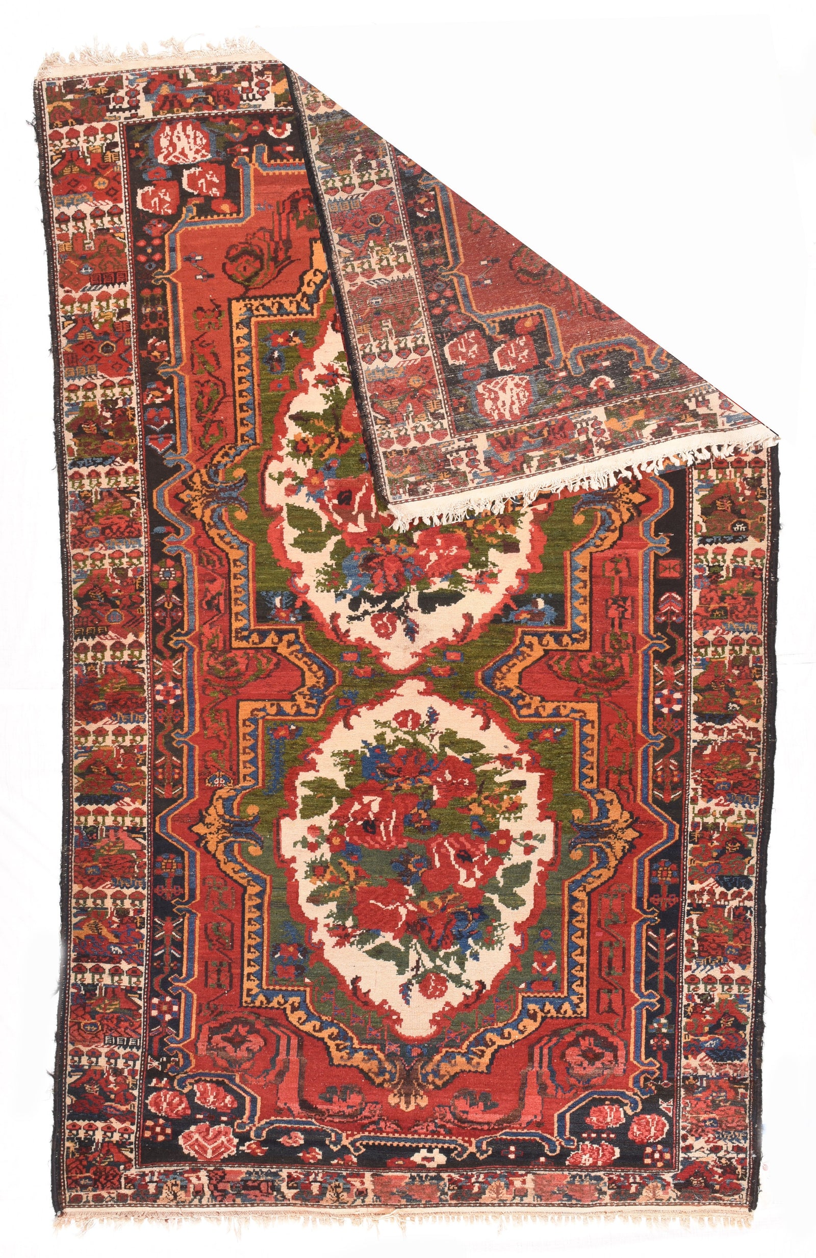 Antique Bakhtiari Persian Area Rug