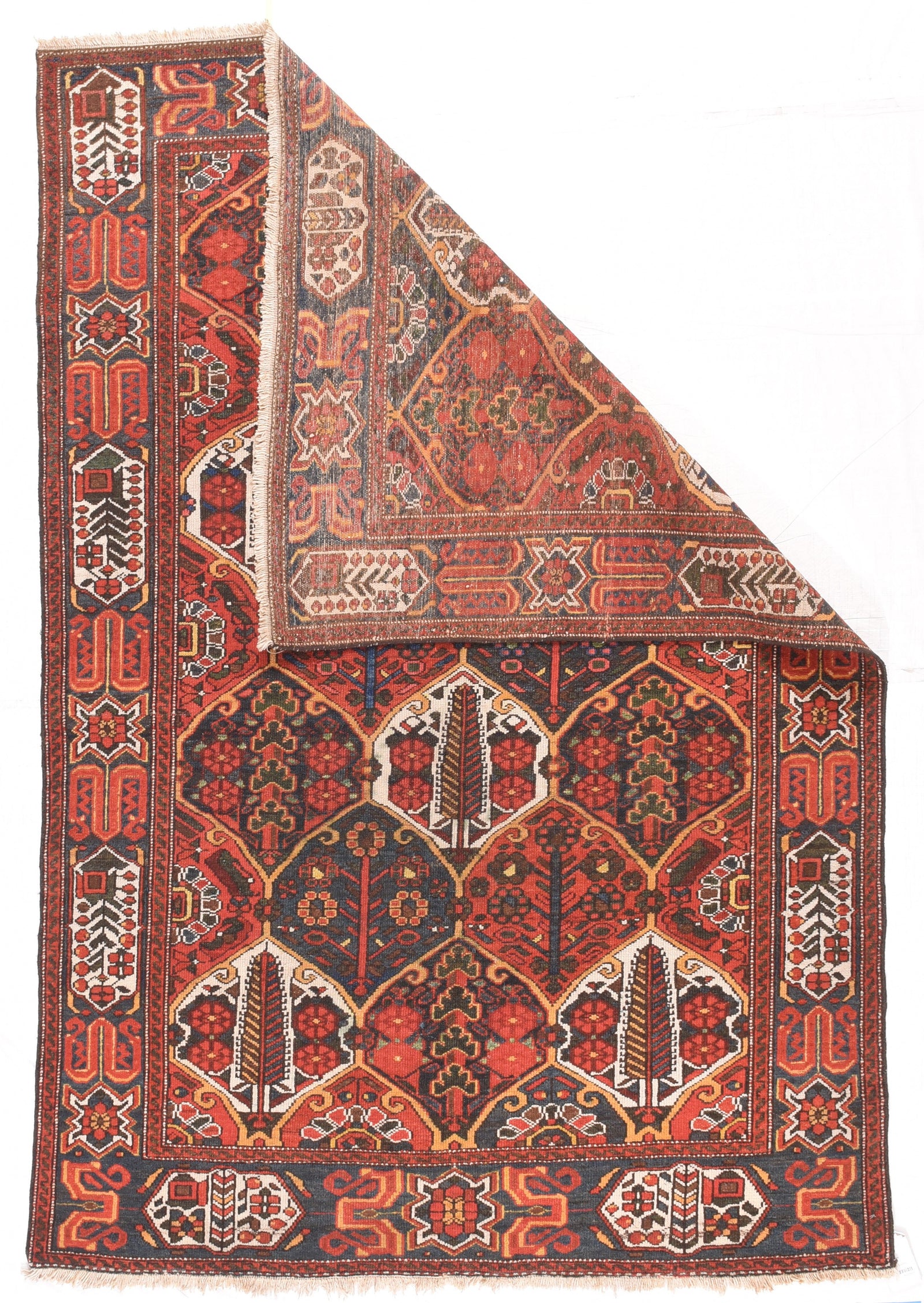 Semi Rust Bakhtiari Persian Area Rug