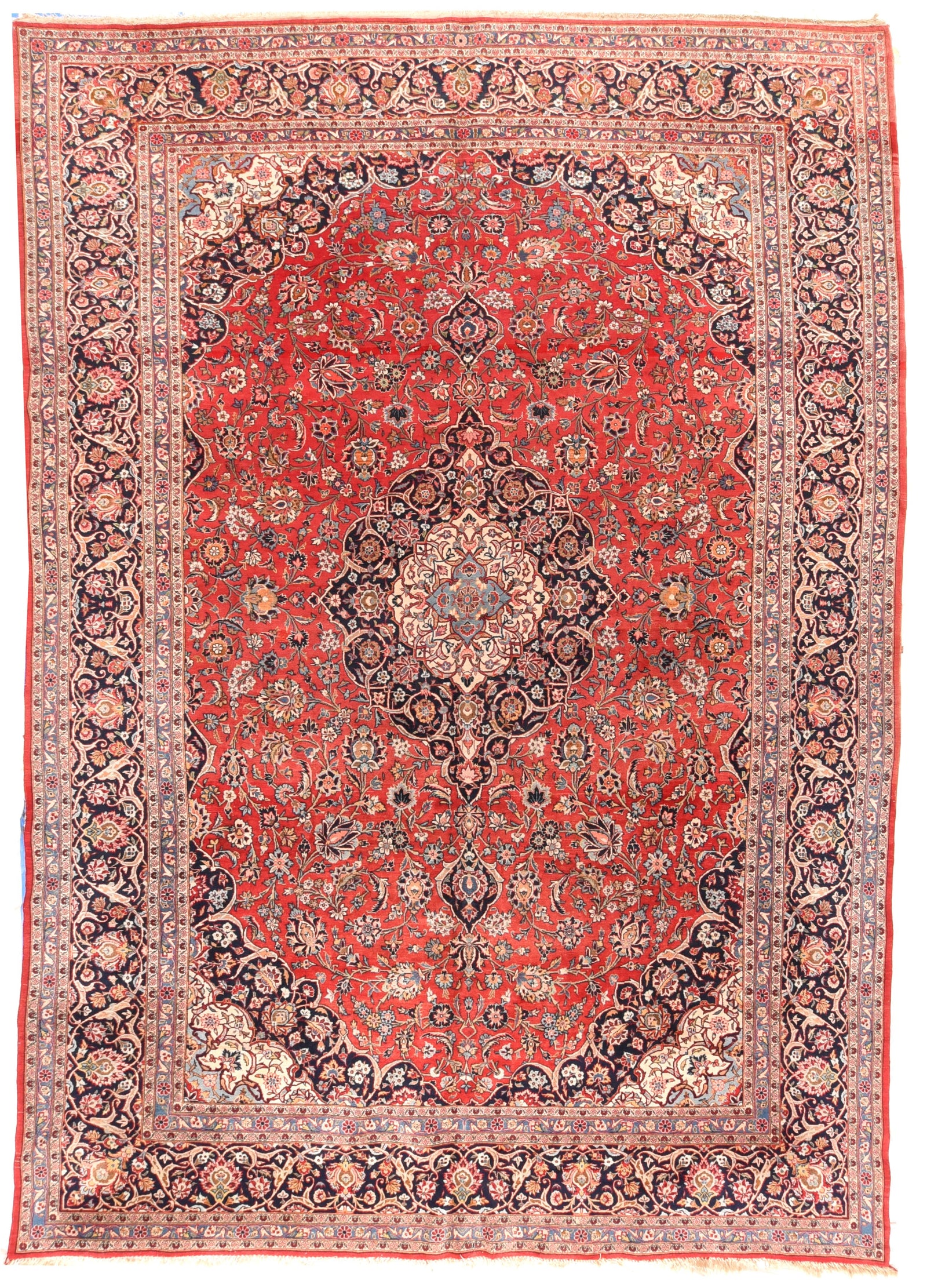Very Fine Semi Antique Persian Kashan Rug