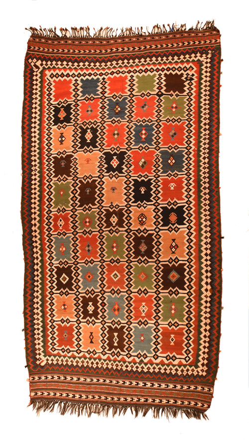 Fine Antique Persian Tribal Flat Weave Kilim