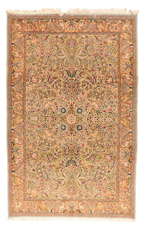 Hand Knotted Persian Qum Silk