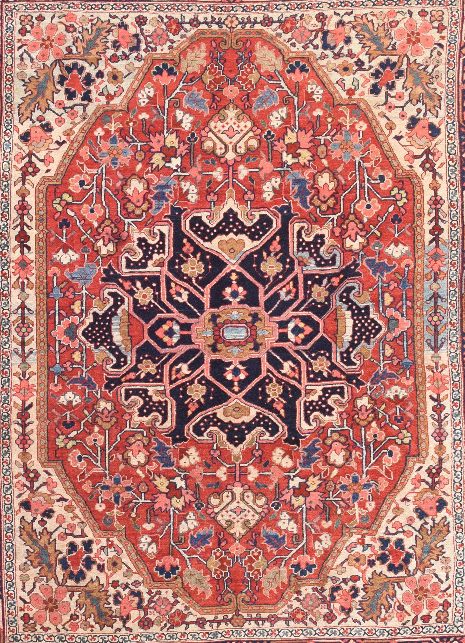 Antique Serapi Persian Area Rug