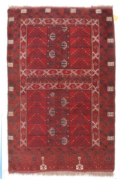 Semi Antique Hand Made Bukara Russian Rug