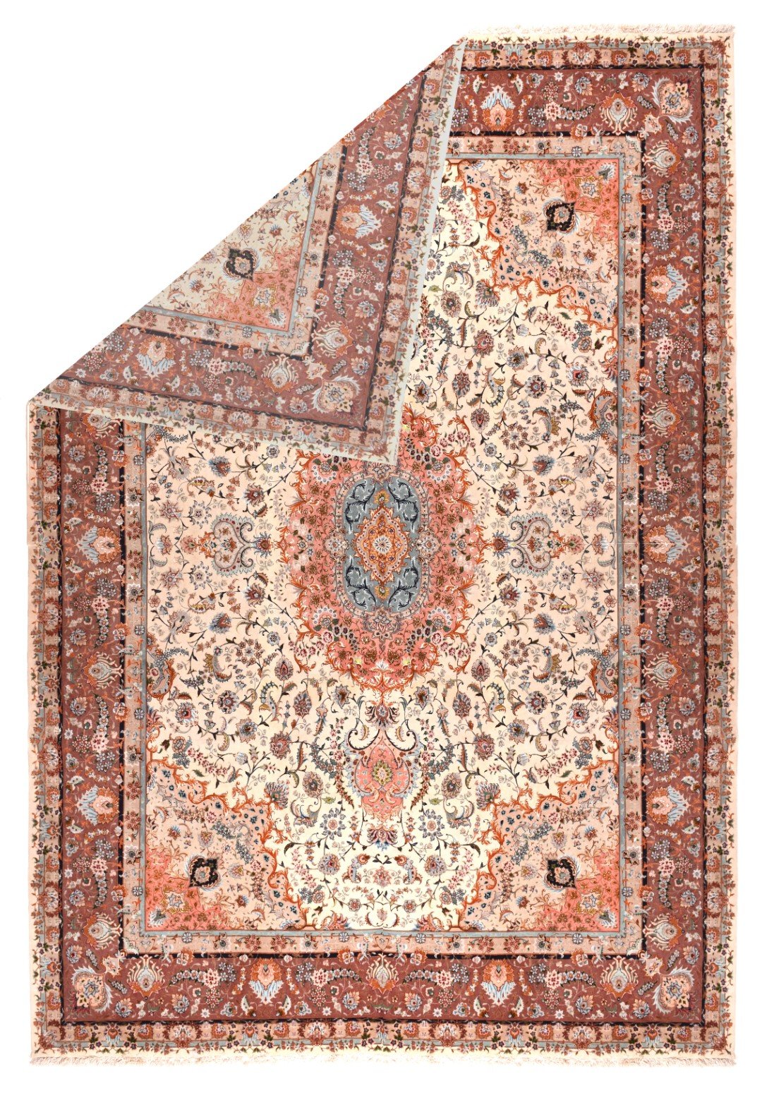 Hand Knotted Persian Qum