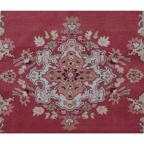 Turkish Oushak Design Hand Woven Wool Rug - 8' X 10'