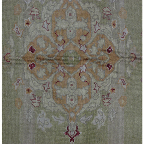 Turkish Oushak Design Hand Woven Wool Rug - 8' X 10'