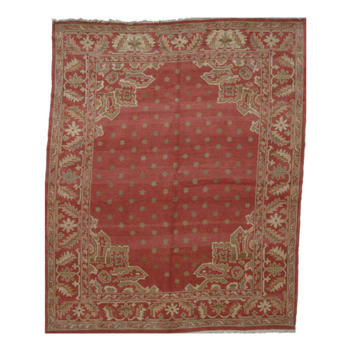 Turkish Oushak Design Hand Woven Wool Rug - 8' X 10'