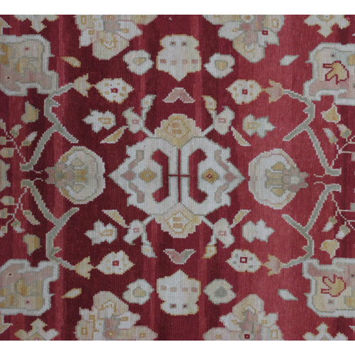 Turkish Oushak Design Hand Woven Wool Rug - 6' X 9'