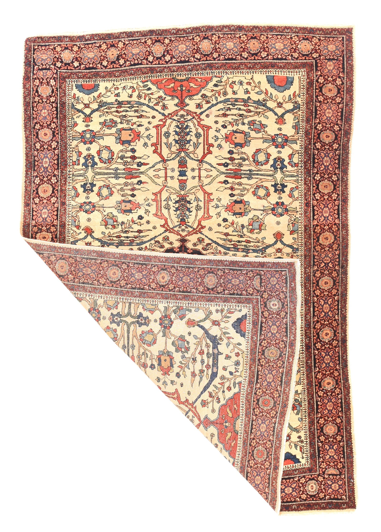 Extremely Fine Persian Antique Farahan Sarouk