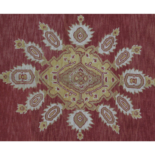 Turkish Oushak Design Hand Woven Wool Rug - 6' X 9'