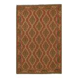 Soumak Design Hand Woven Wool Rug - 6' X 9'