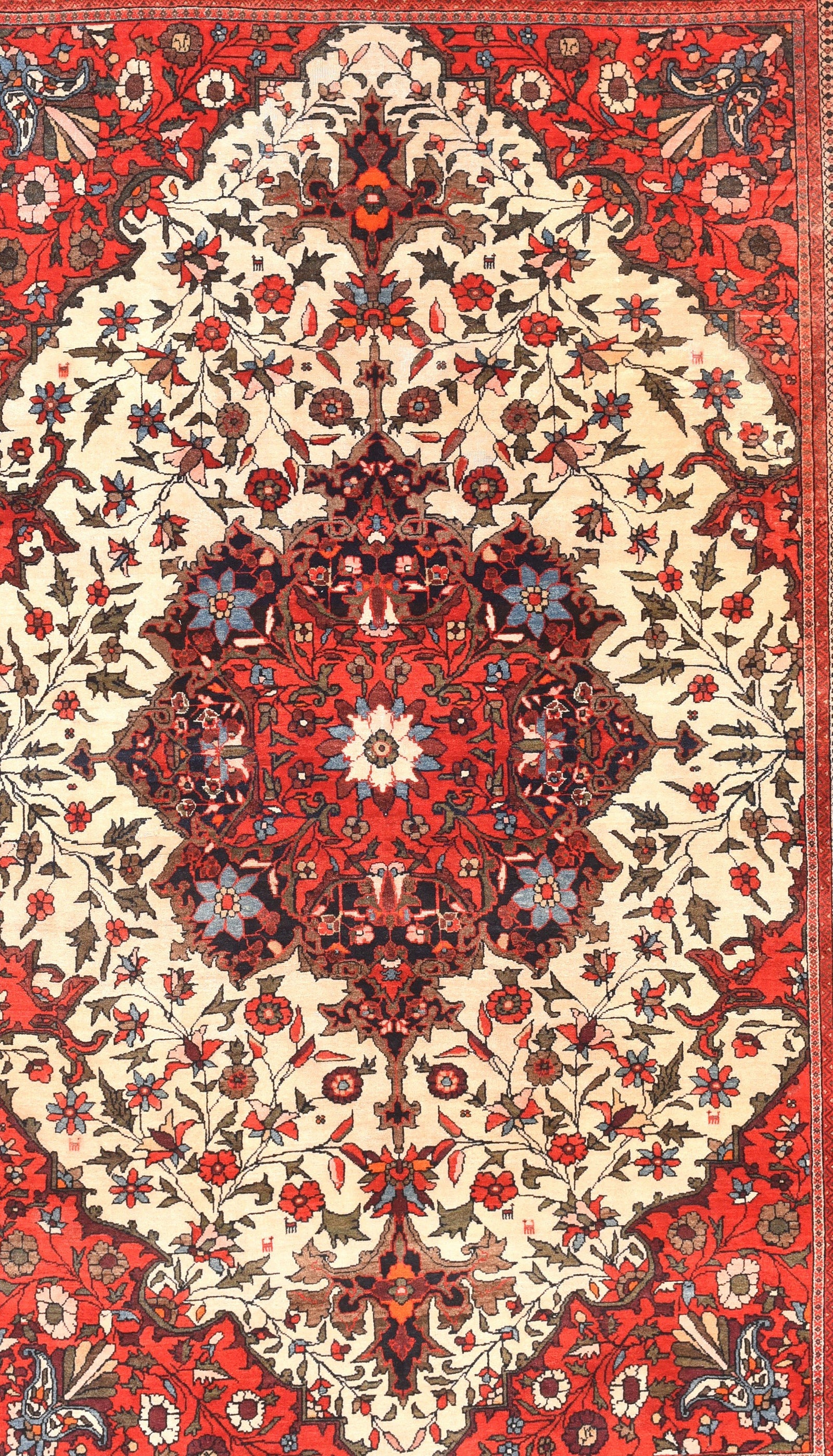 Antique Farahan Sarouk Persian Rug