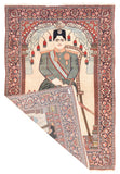 Antique Persian Mohtasham Kashan Area Rug
