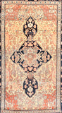 Antique Mohtasham Kashan Persian Area Rug