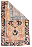 Antique Mohtasham Kashan Persian Area Rug