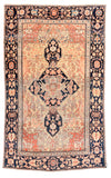 Antique Red Mohtasham Kashan Persian Area Rug