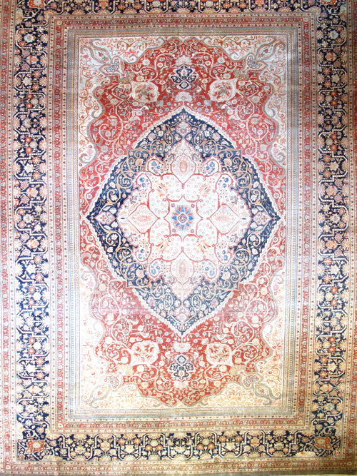 Extremely Fine Antique Persian Mohtasham Kashan