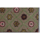 Soumak Design Hand Woven Wool Rug - 6' X 9'