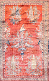 Antique Heriz Silk Rug