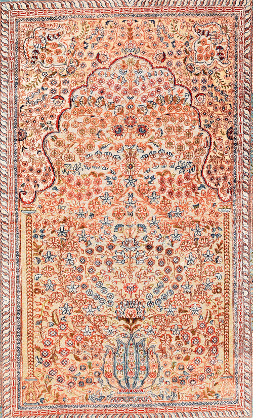 Excellent Hereke Design Turkish Area Rug