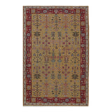 Soumak Design Hand Woven Wool Rug - 6' X 9'