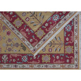 Soumak Design Hand Woven Wool Rug - 6' X 9'