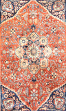 Antique Heriz Silk Persian Area Rug