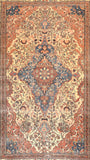 Antique Mohtasham Kashan Persian Area Rug