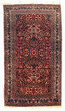 Antique Red Persain Nain Toudeshk Area Rug