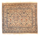 Antique Gold Brown Persian Nain Area Rug