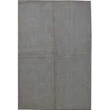 Soumak Design Hand Woven Gay Wool Rug - 6' X 9'