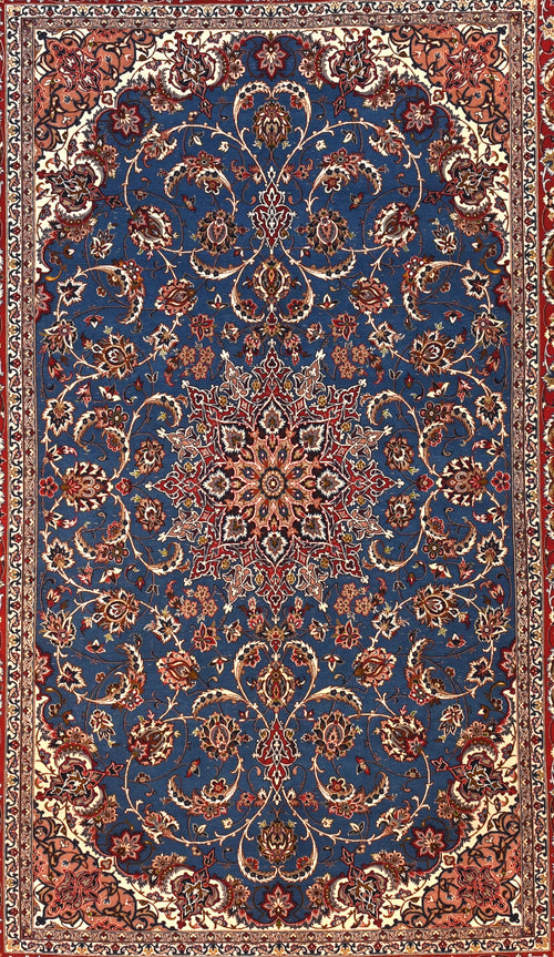 Antique Persian Isfahan Area Rug