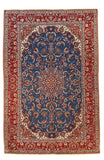 Antique Red Persian Isfahan Area Rug