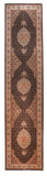 Excellent Brown Persian Tabriz Mahi Area Rug