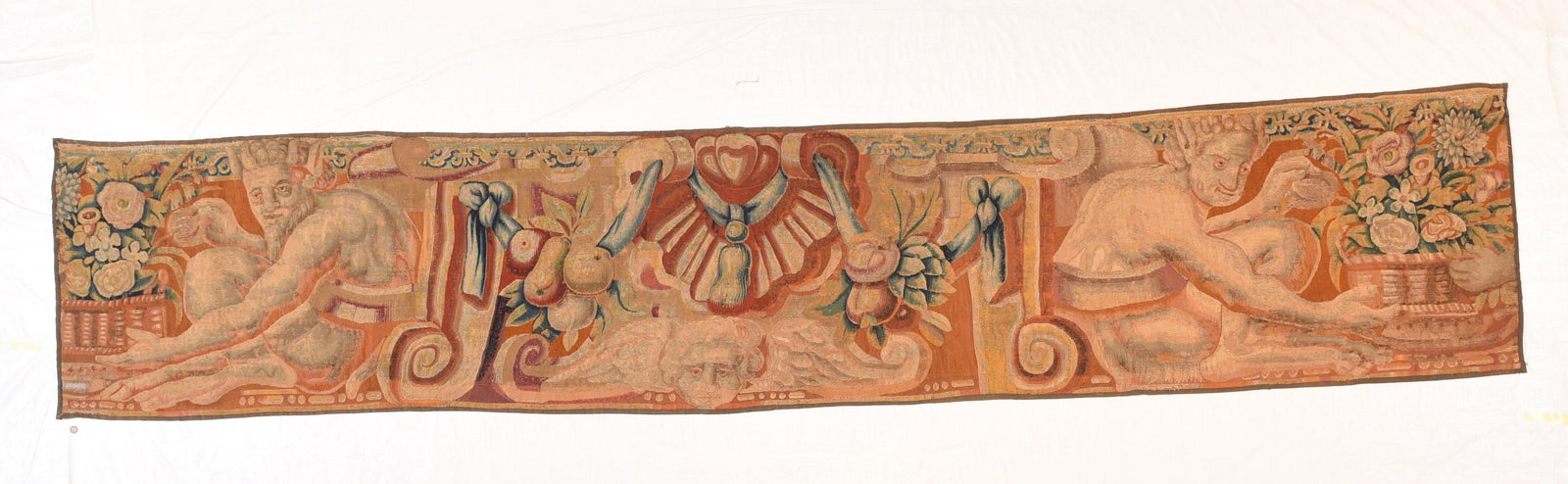 Antique Beige Belgian Tapestry Area Rug