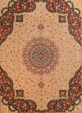 Vintage Fine Persian Qum Area Rug