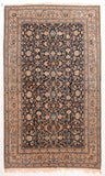 Antique Black Persian Nain Area Rug