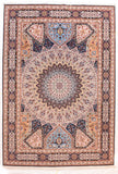 Vintage Beige Persian Tabriz Area Rug